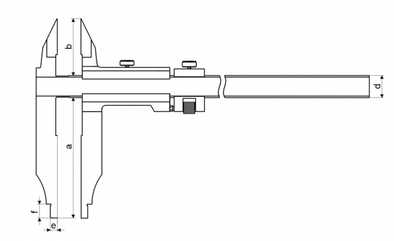 CNC QUALITÄT Präzisions-Werkstatt-Messschieber 500 mm - Schnabellänge CNC QUALITÄT Präzisions-Werkstatt-Messschieber 500 mm - Schnabellänge